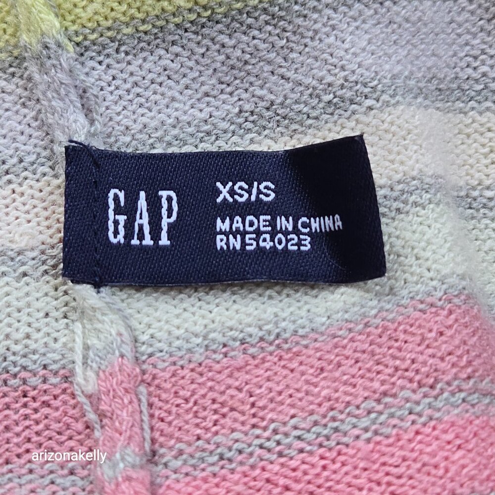 GAP Silk Knit Striped Balaclava Scarf Wrap - Picture 7 of 10